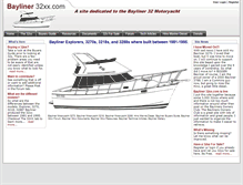 Tablet Screenshot of bayliner32xx.com